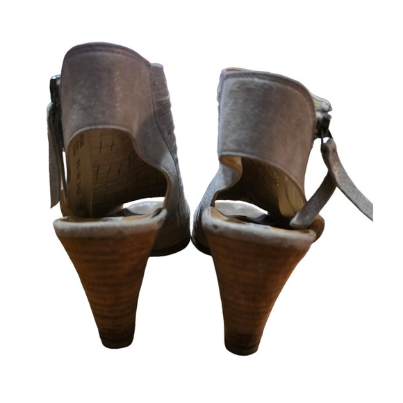 Paul Green Cayanne suede peep toe boots size 8 - Picture 5 of 7